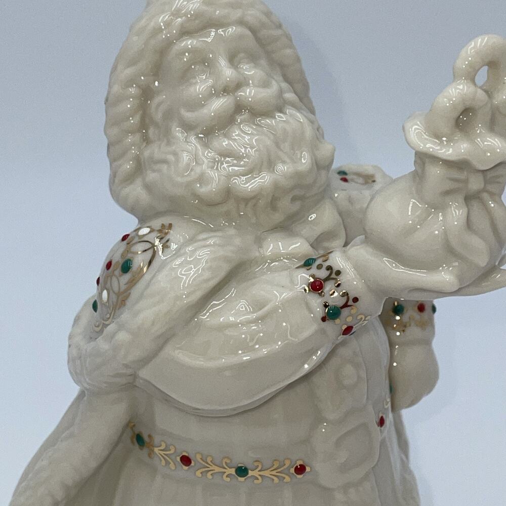 Lenox China Jewels Santa Bearing Gifts Figurine Eighth in Series VERY GOOD COND - Picture 2 of 13